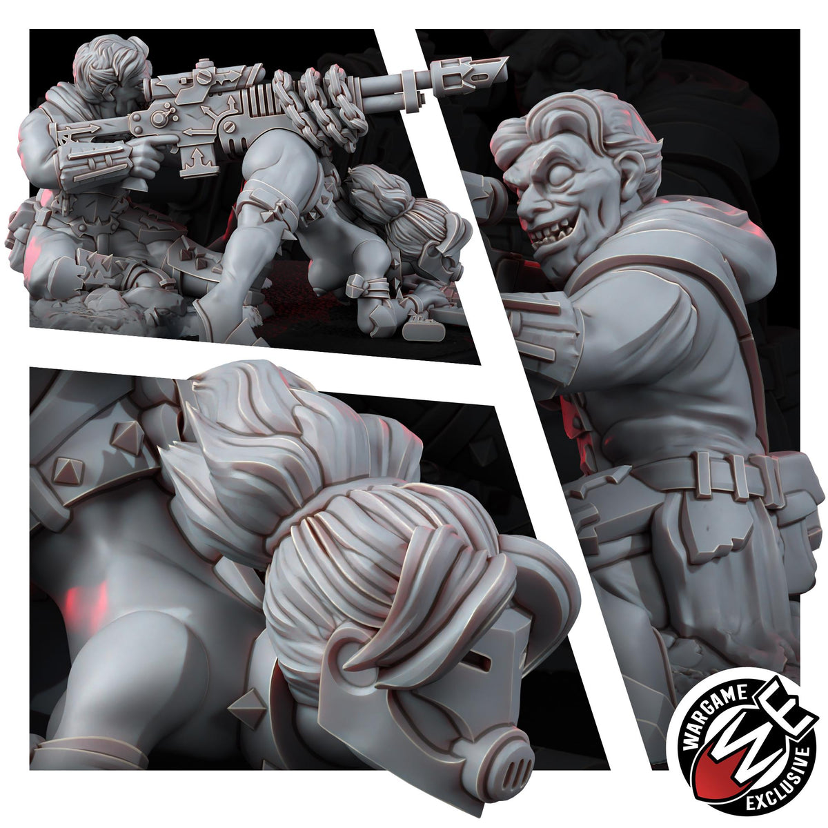 Chaos Renegades Meat Stand Sniper – Chaos Proxy, Wargame Exclusive – 3D printed 16K resin miniature – photo 8 of 8