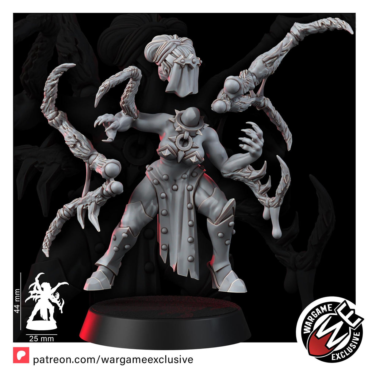 Chaos Renegades Of Pain Mutant Cultists – Chaos Proxy, Wargame Exclusive – 3D printed 16K resin miniature – photo 14 of 19