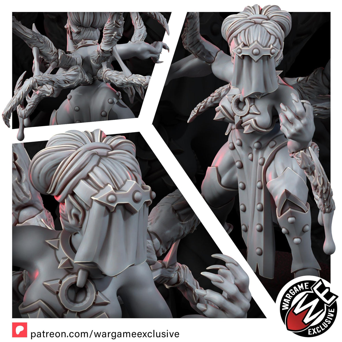 Chaos Renegades Of Pain Mutant Cultists – Chaos Proxy, Wargame Exclusive – 3D printed 16K resin miniature – photo 19 of 19