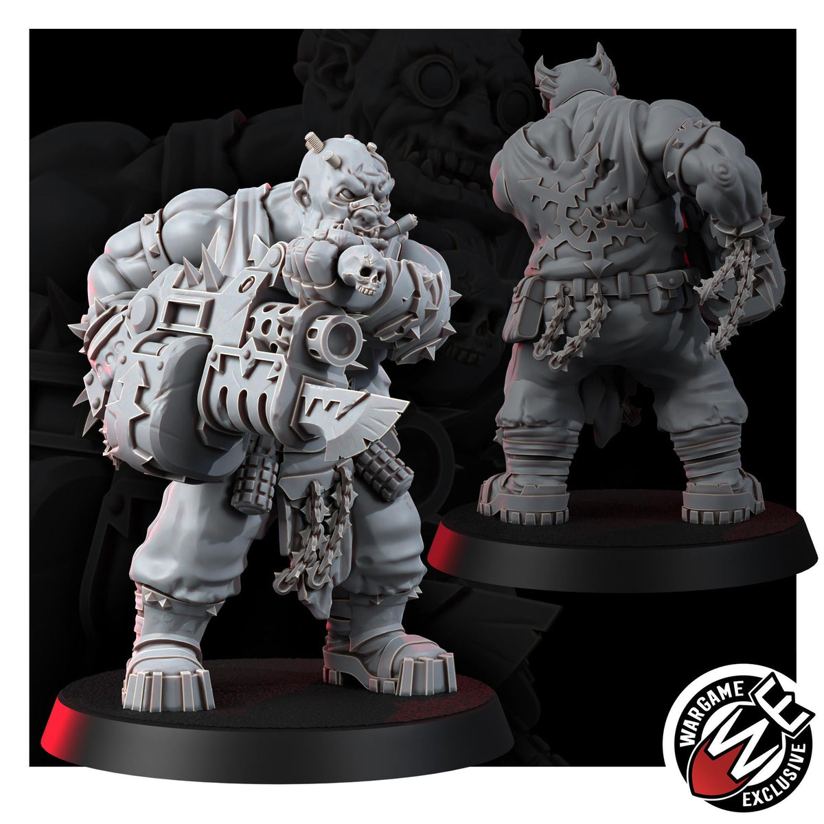 Chaos Renegades Of Pain Ogruns – Chaos Proxy, Wargame Exclusive – 3D printed 16K resin miniature – photo 5 of 9
