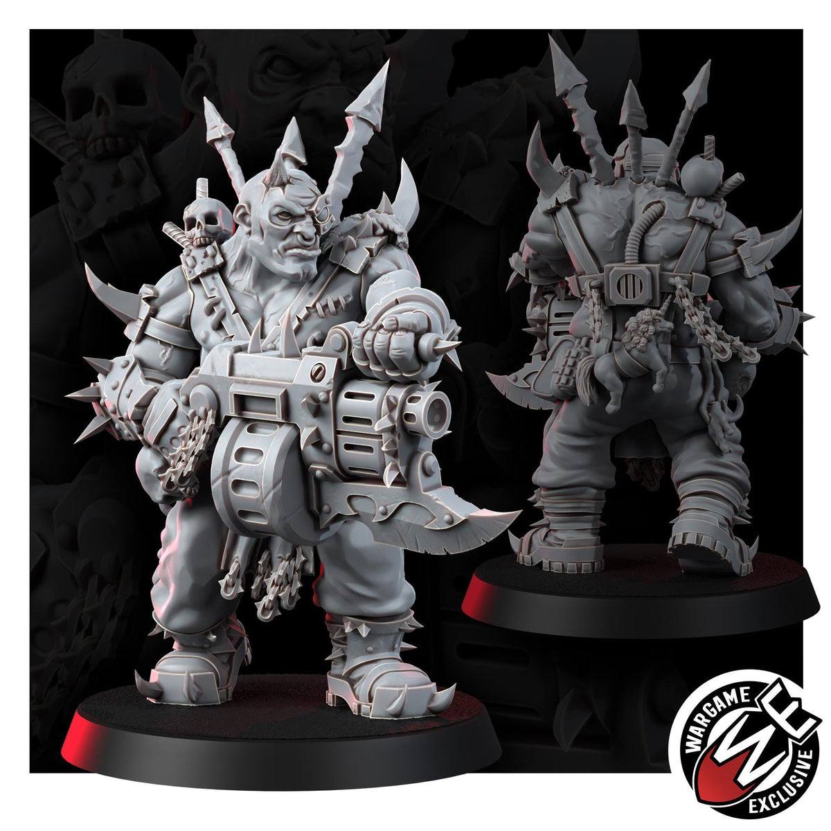 Chaos Renegades Of Pain Ogruns – Chaos Proxy, Wargame Exclusive – 3D printed 16K resin miniature – photo 4 of 9