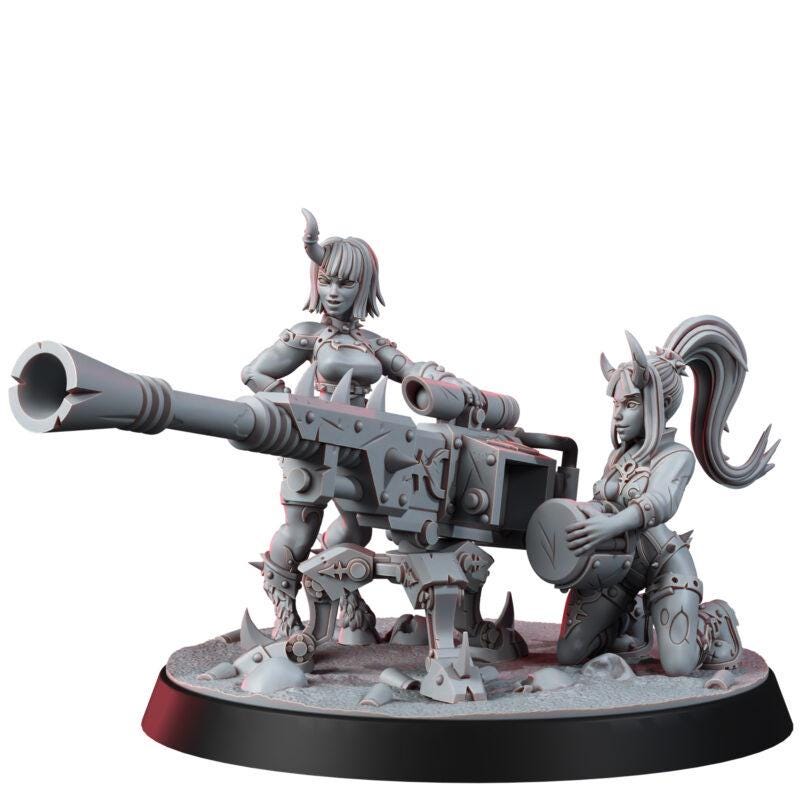 Renegades Of Excess Rapture Weapon Teams – Chaos Proxy, Wargame Exclusive – 3D printed 16K resin miniature – photo 3 of 6