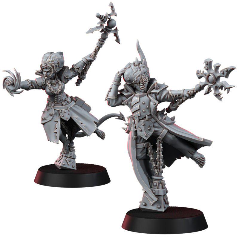 Chaos Renegades Of Pain Warped Psions – Chaos Proxy, Wargame Exclusive – 3D printed 16K resin miniature – photo 2 of 11