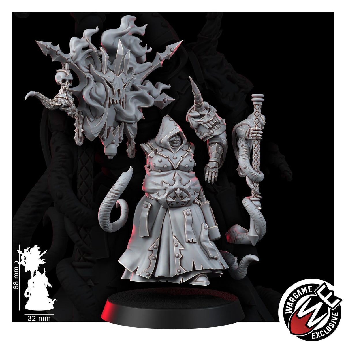Chaos Renegades Of Pain Witch Coven – Chaos Proxy, Wargame Exclusive – 3D printed 16K resin miniature – photo 19 of 20