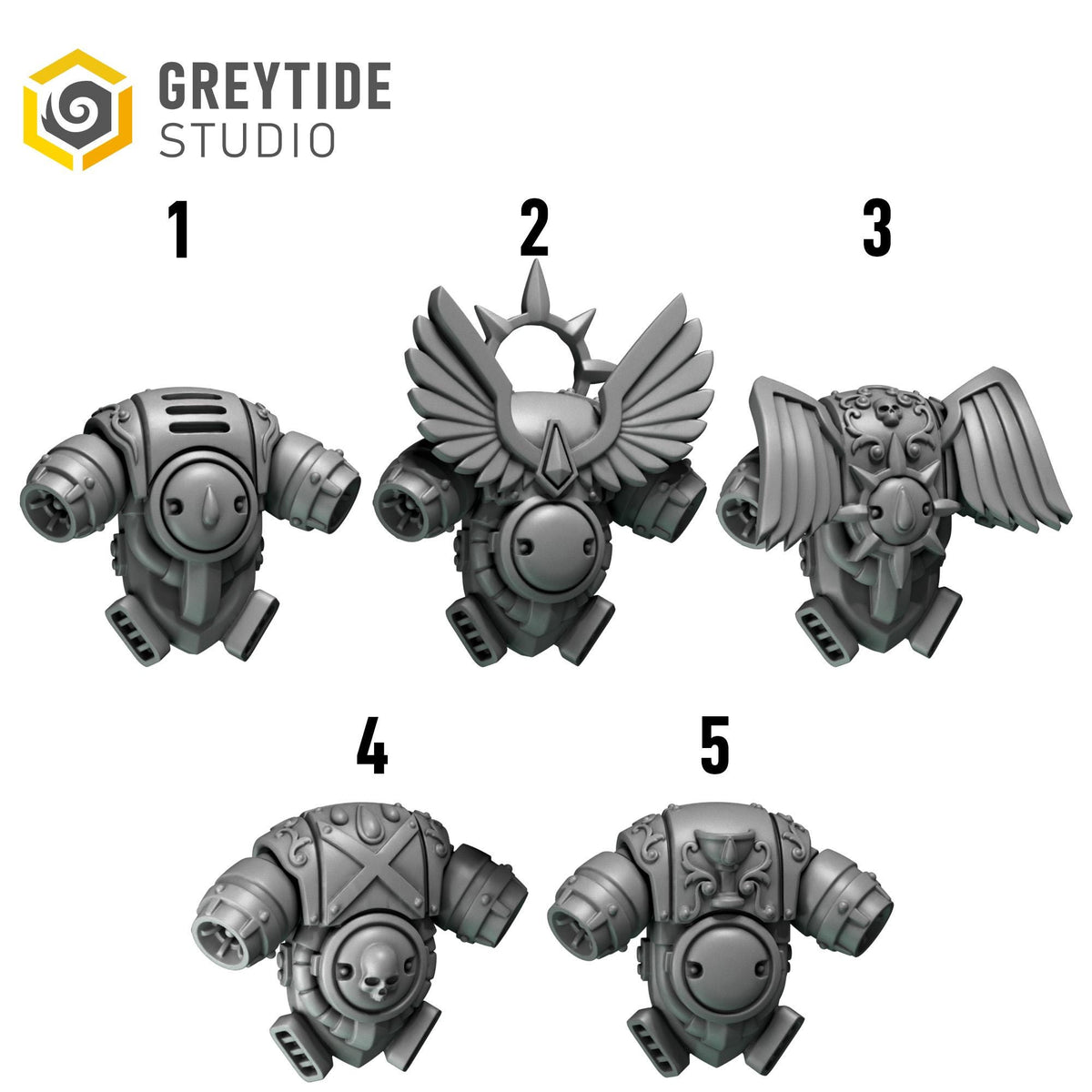 Crimson Lords Backpacks – Blood Angels Compatible Bits, GreyTide Studio – 3D printed 16K resin bits – photo 2 of 3