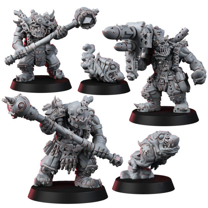 Ork Kan Krakkas T2 – Ork Proxy, Wargame Exclusive – 3D printed 16K resin miniature – photo 2 of 11