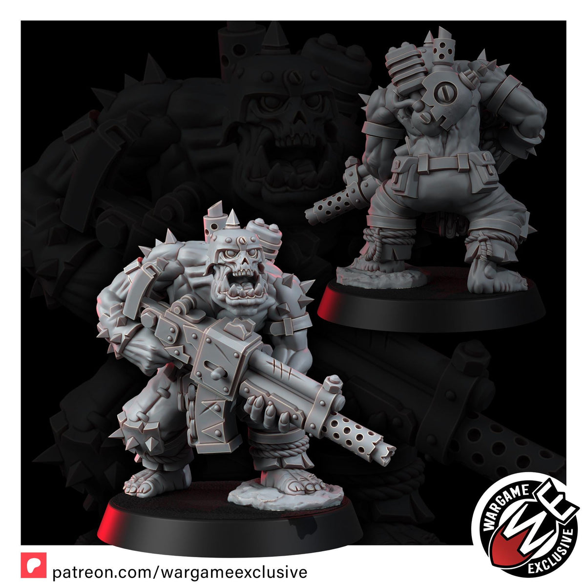 Ork Mad Riders Yoofs With Shootahs – Ork Proxy, Wargame Exclusive – 3D printed 16K resin miniature – photo 8 of 11