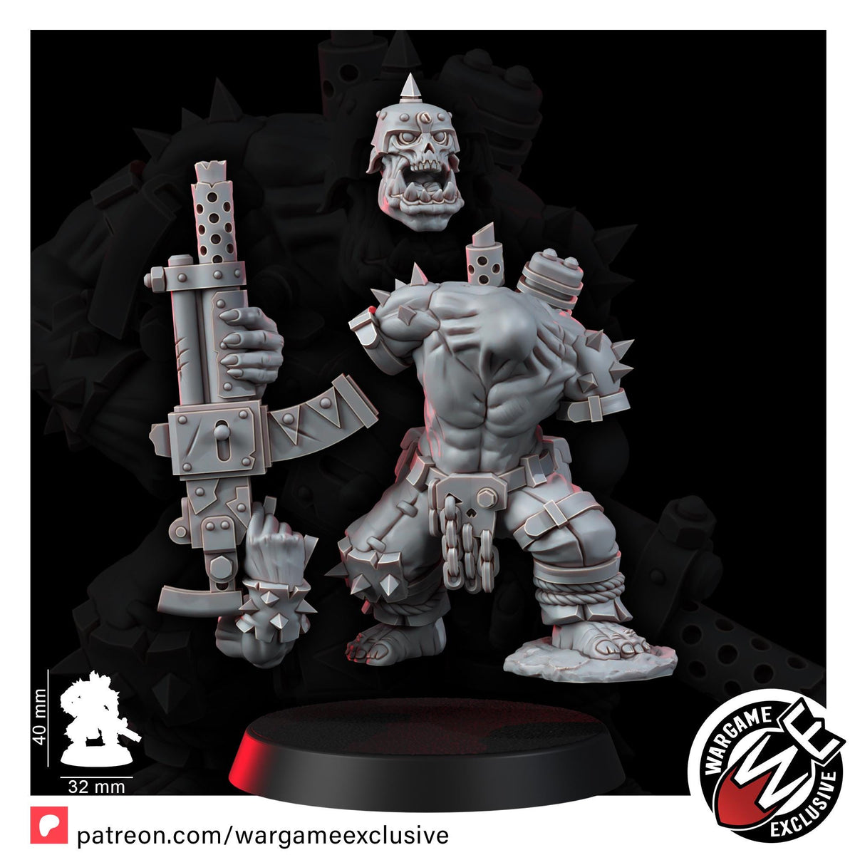 Ork Mad Riders Yoofs With Shootahs – Ork Proxy, Wargame Exclusive – 3D printed 16K resin miniature – photo 7 of 11