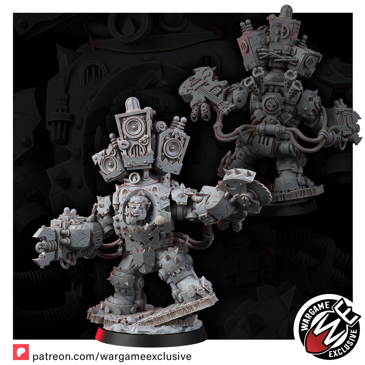 Ork Mekaniak in Mega Armor – Ork Proxy, Wargame Exclusive – 3D printed 16K resin miniature – photo 6 of 8
