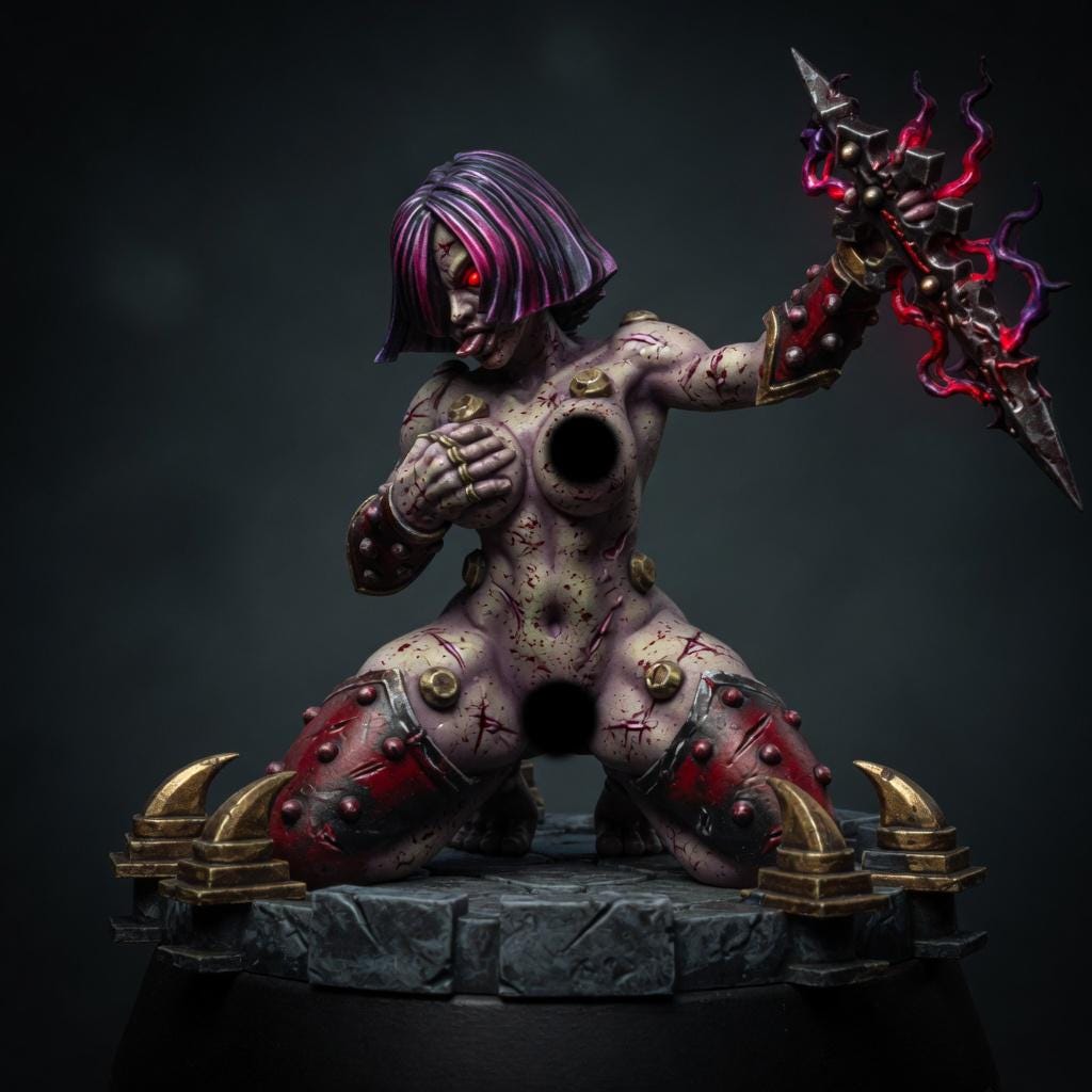 Sisters In Heresy Start Of The Curse – Adepta Sororitas Proxy, Wargame Exclusive – 16K resin miniature – main photo