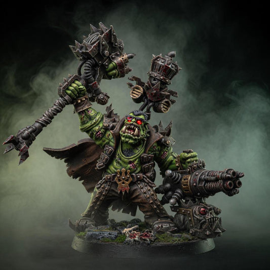 Ork King Freddy Moonqury – Ork Proxy, Wargame Exclusive – 3D printed 16K resin miniature – main photo