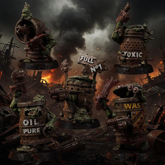 Ork Barrel Boys – Ork Proxy, Wargame Exclusive – 3D printed 16K resin miniature – main photo