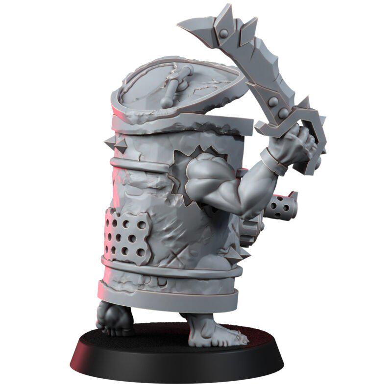 Ork Barrel Boys – Ork Proxy, Wargame Exclusive – 3D printed 16K resin miniature – photo 5 of 10