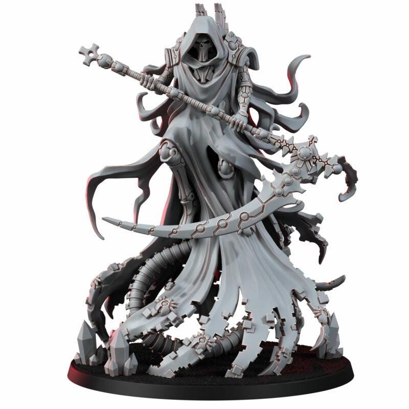 Necrocyborg Void Harvester – Necrons Proxy, Wargame Exclusive – 3D printed 16K resin miniature – photo 2 of 7