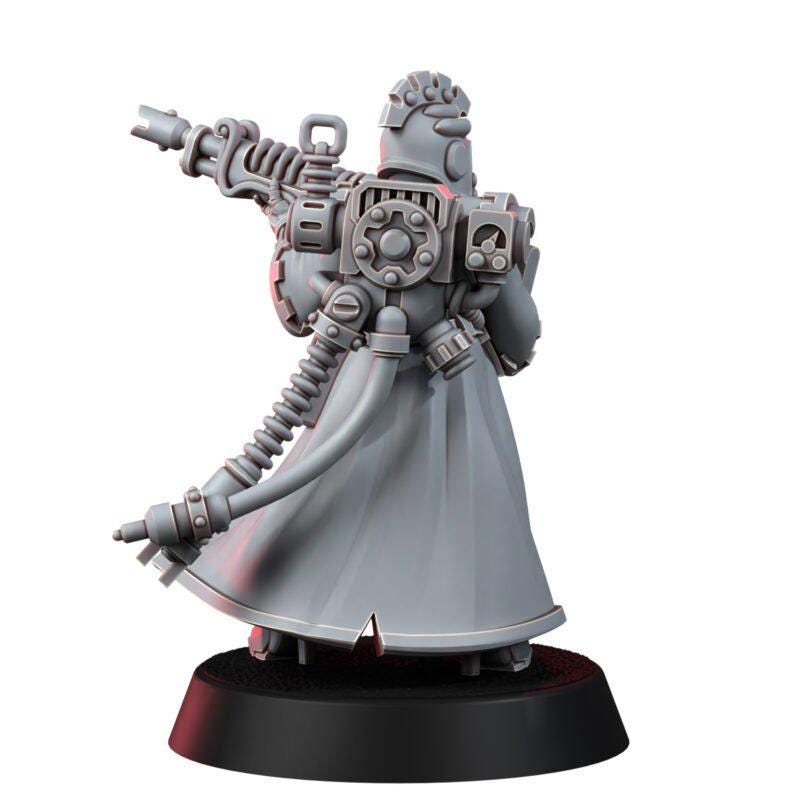 Mechanic Adept Rad Warriors – Adeptus Mechanicus Proxy, Wargame Exclusive – 3D printed 16K resin miniature – photo 9 of 10