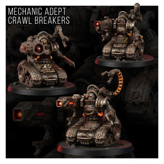 Mechanic Adept Crawl Breakers – Adeptus Mechanicus Proxy, Wargame Exclusive – 3D printed 16K resin miniature – main photo