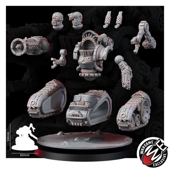 Mechanic Adept Crawl Breakers – Adeptus Mechanicus Proxy, Wargame Exclusive – 3D printed 16K resin miniature – photo 4 of 9