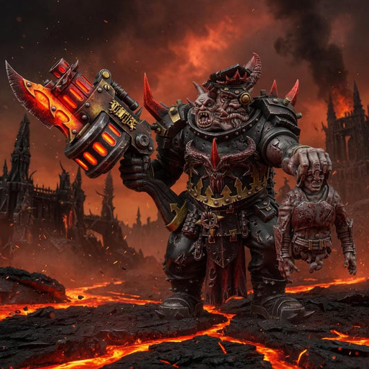 Chaos Renegades Of Pain Ogrun Execution General – Chaos Proxy, Wargame Exclusive – 16K resin miniature – main photo