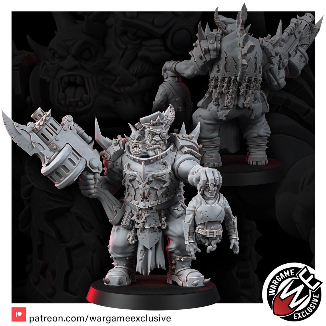 Chaos Renegades Of Pain Ogrun Execution General – Chaos Proxy, Wargame Exclusive – 16K resin miniature – photo 2 of 5