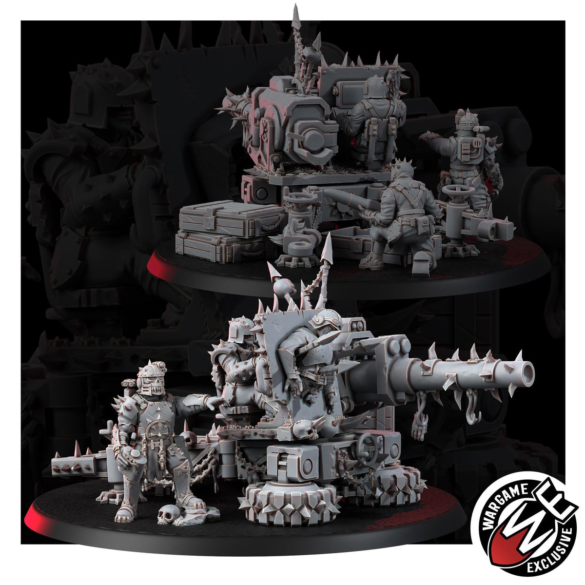 Chaos Renegades Of Pain Agony Guns – Chaos Proxy, Wargame Exclusive – 3D printed 16K resin miniature – photo 4 of 10