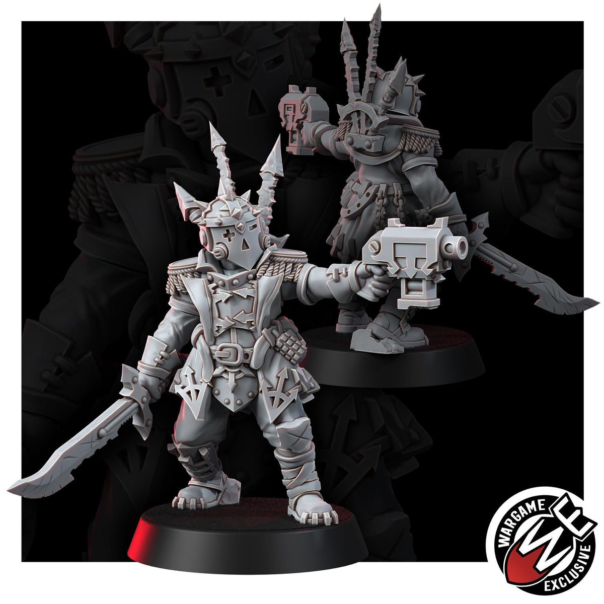 Chaos Renegades Of Pain Killers Team – Chaos Proxy, Wargame Exclusive – 3D printed 16K resin miniature – photo 8 of 10