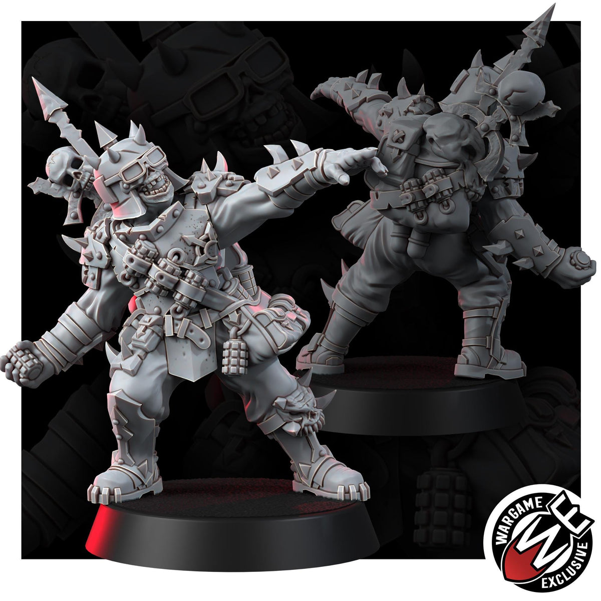 Chaos Renegades Of Pain Killer Team – Chaos Proxy, Wargame Exclusive – 3D printed 16K resin miniature – photo 9 of 10