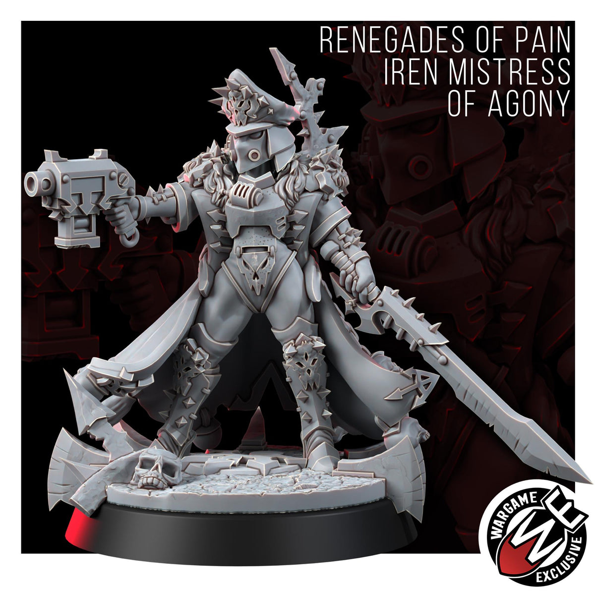 Chaos Renegades – Chaos Proxy, Wargame Exclusive – 3D printed 16K resin miniature – photo 5 of 7
