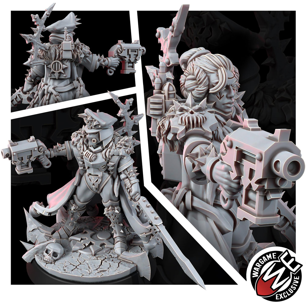 Chaos Renegades – Chaos Proxy, Wargame Exclusive – 3D printed 16K resin miniature – photo 2 of 7