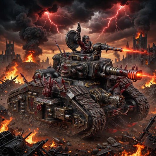Chaos Degrader Battle Tank – Chaos Proxy, Wargame Exclusive – 3D printed 16K resin miniature – main photo