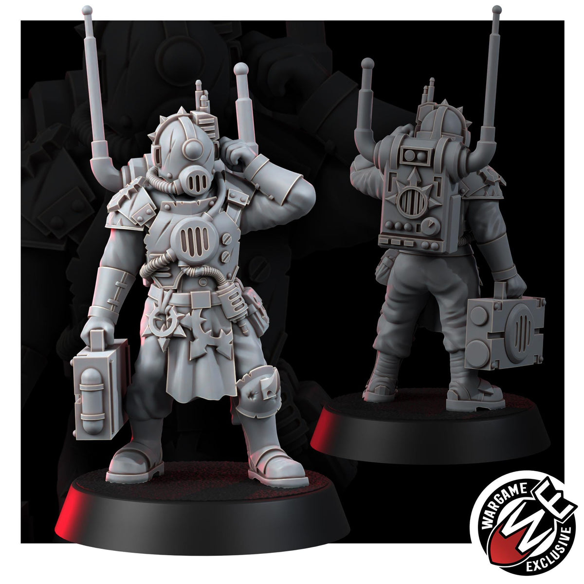Chaos Renegades Of Pain Command Squad – Chaos Proxy, Wargame Exclusive – 3D printed 16K resin miniature – photo 10 of 10