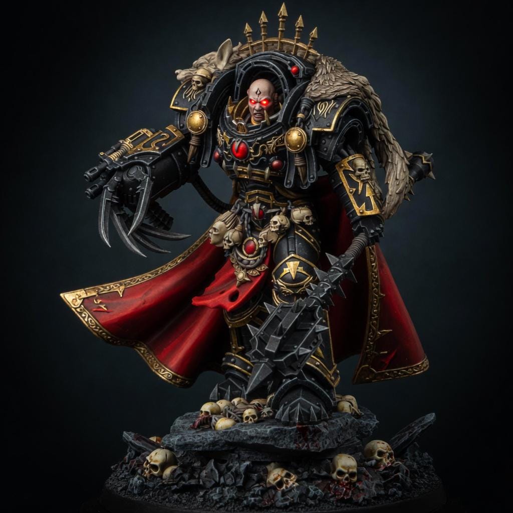 Chaos Prime The Master Of Heresy – Warhammer 40k Compatible Miniature, Station Forge – 16K resin miniature – main photo