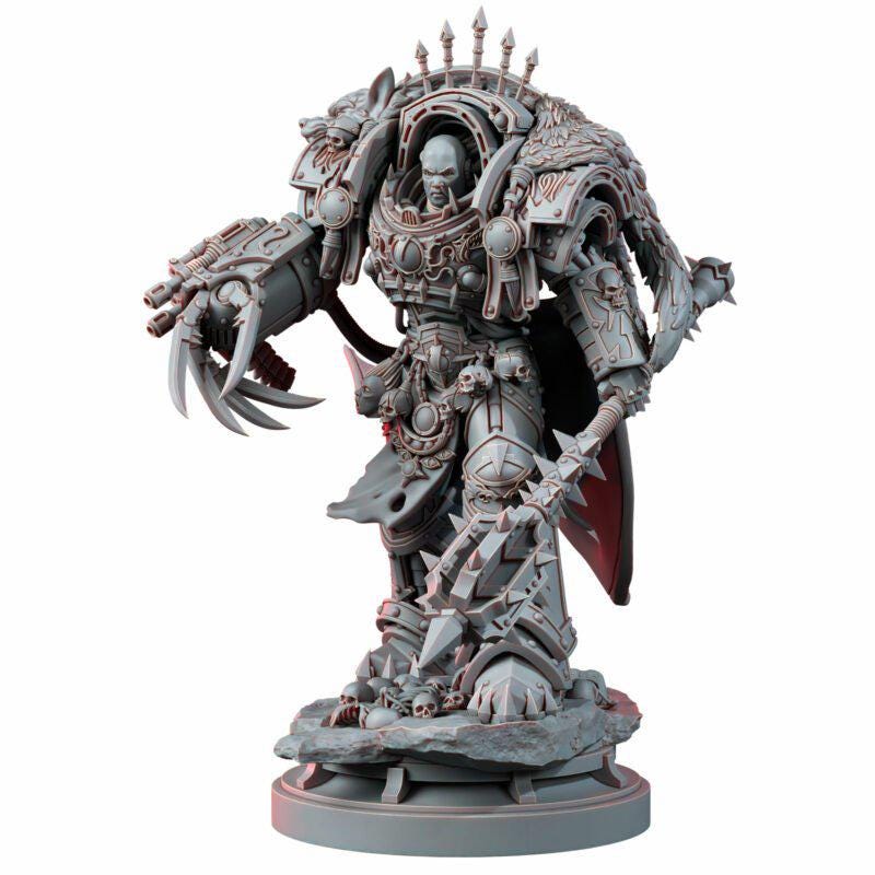 Chaos Prime The Master Of Heresy – Warhammer 40k Compatible Miniature, Station Forge – 16K resin miniature – photo 2 of 7