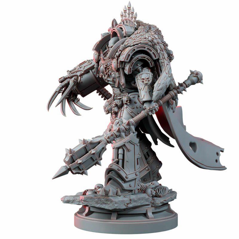 Chaos Prime The Master Of Heresy – Warhammer 40k Compatible Miniature, Station Forge – 16K resin miniature – photo 3 of 7