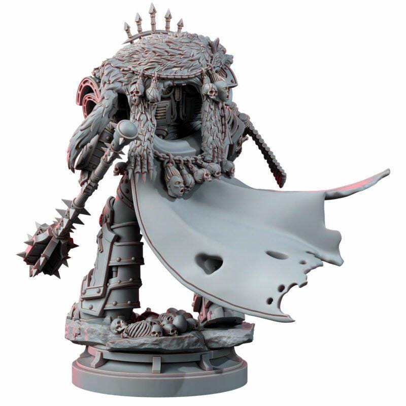 Chaos Prime The Master Of Heresy – Warhammer 40k Compatible Miniature, Station Forge – 16K resin miniature – photo 6 of 7