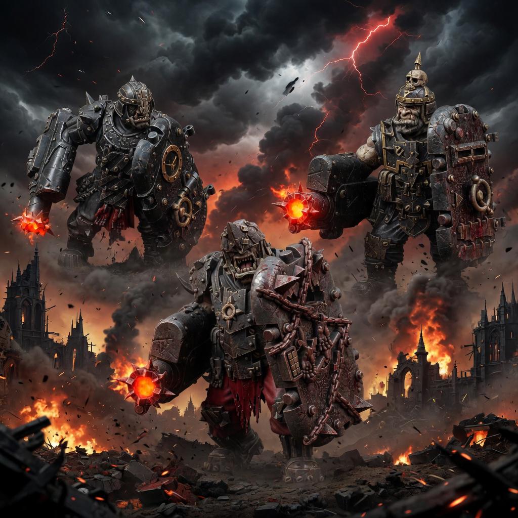 Chaos Renegades Of Pain Bulls – Chaos Proxy, Wargame Exclusive – 3D printed 16K resin miniature – main photo