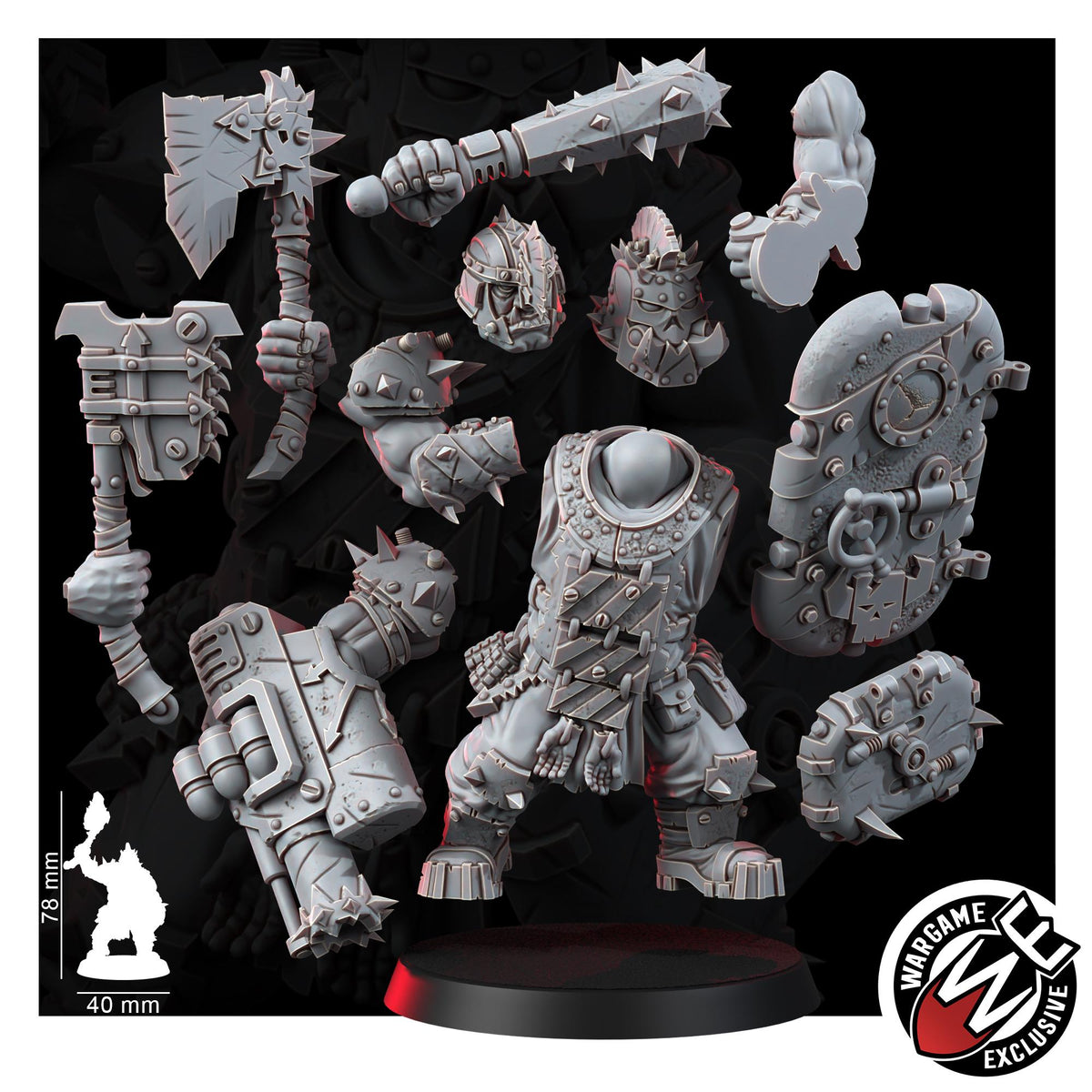 Chaos Renegades Of Pain Bulls – Chaos Proxy, Wargame Exclusive – 3D printed 16K resin miniature – photo 3 of 9