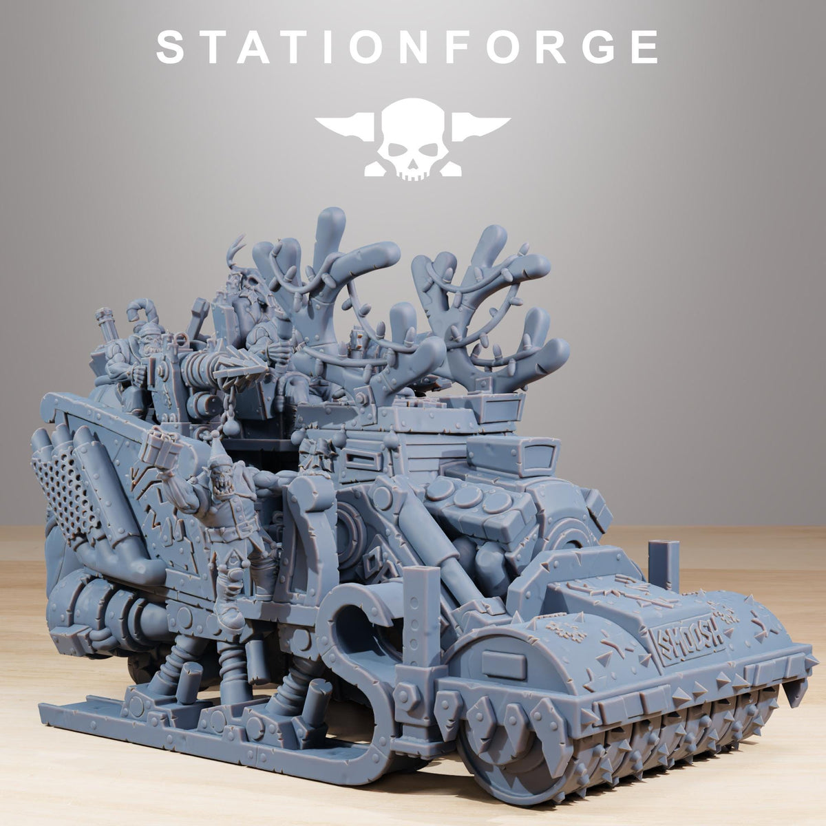 Orkaz Festivator – Ork Proxy, Station Forge – 3D printed 16K resin miniature – photo 4 of 9