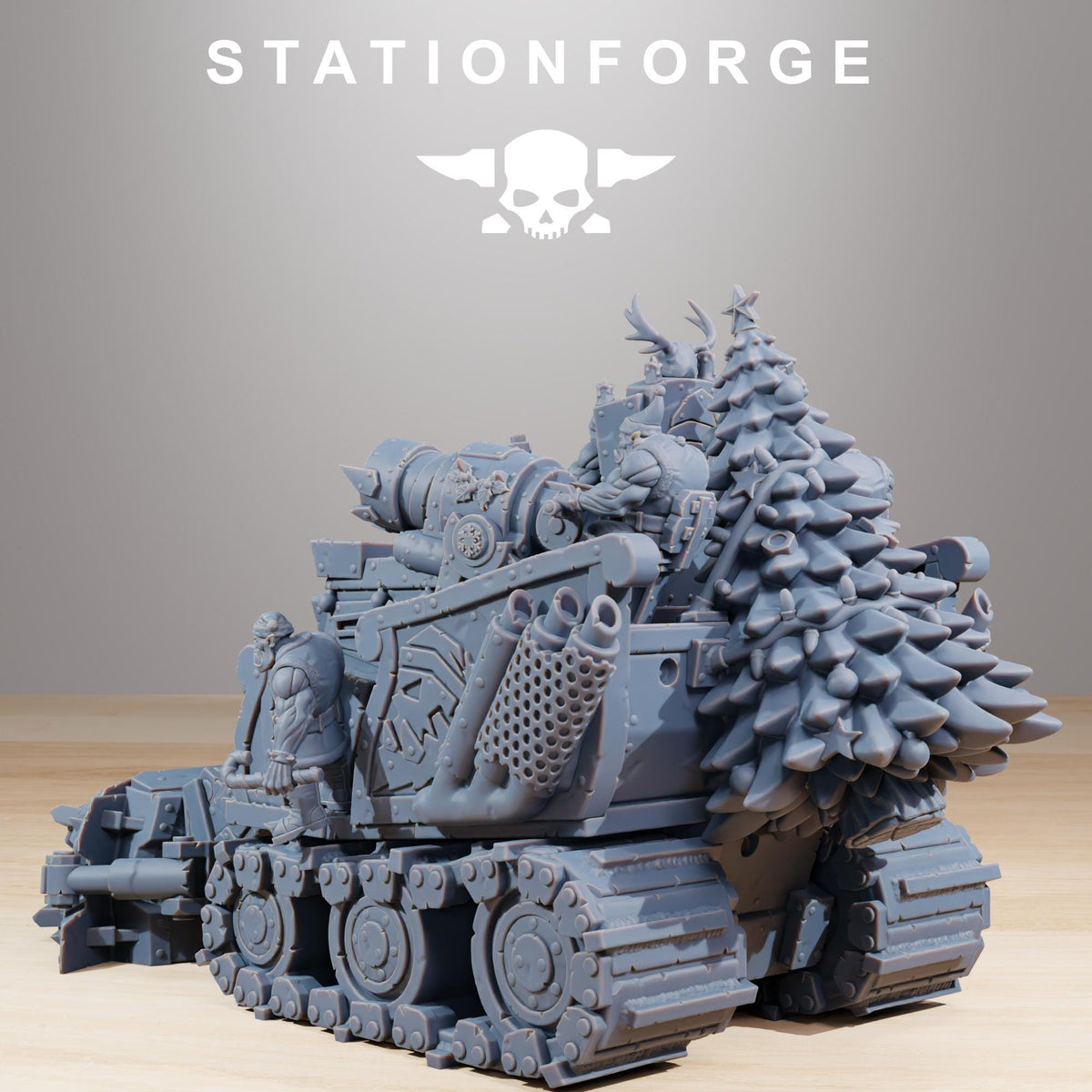 Orkaz Festivator – Ork Proxy, Station Forge – 3D printed 16K resin miniature – photo 7 of 9