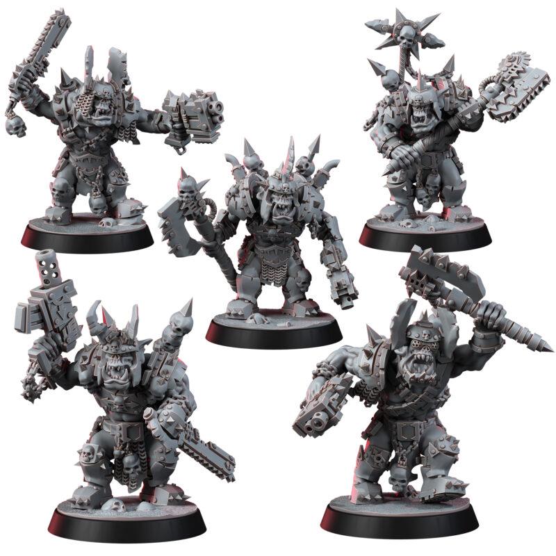 Ork Khork Choppa Goreboyz – Ork Proxy, Wargame Exclusive – 3D printed 16K resin miniature – photo 3 of 11