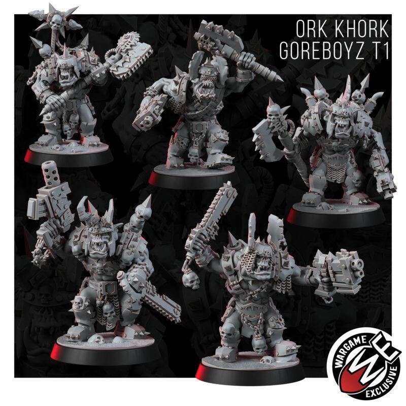 Ork Khork Choppa Goreboyz – Ork Proxy, Wargame Exclusive – 3D printed 16K resin miniature – photo 11 of 11