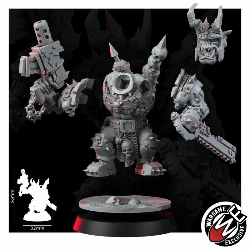 Ork Khork Choppa Goreboyz – Ork Proxy, Wargame Exclusive – 3D printed 16K resin miniature – photo 2 of 11