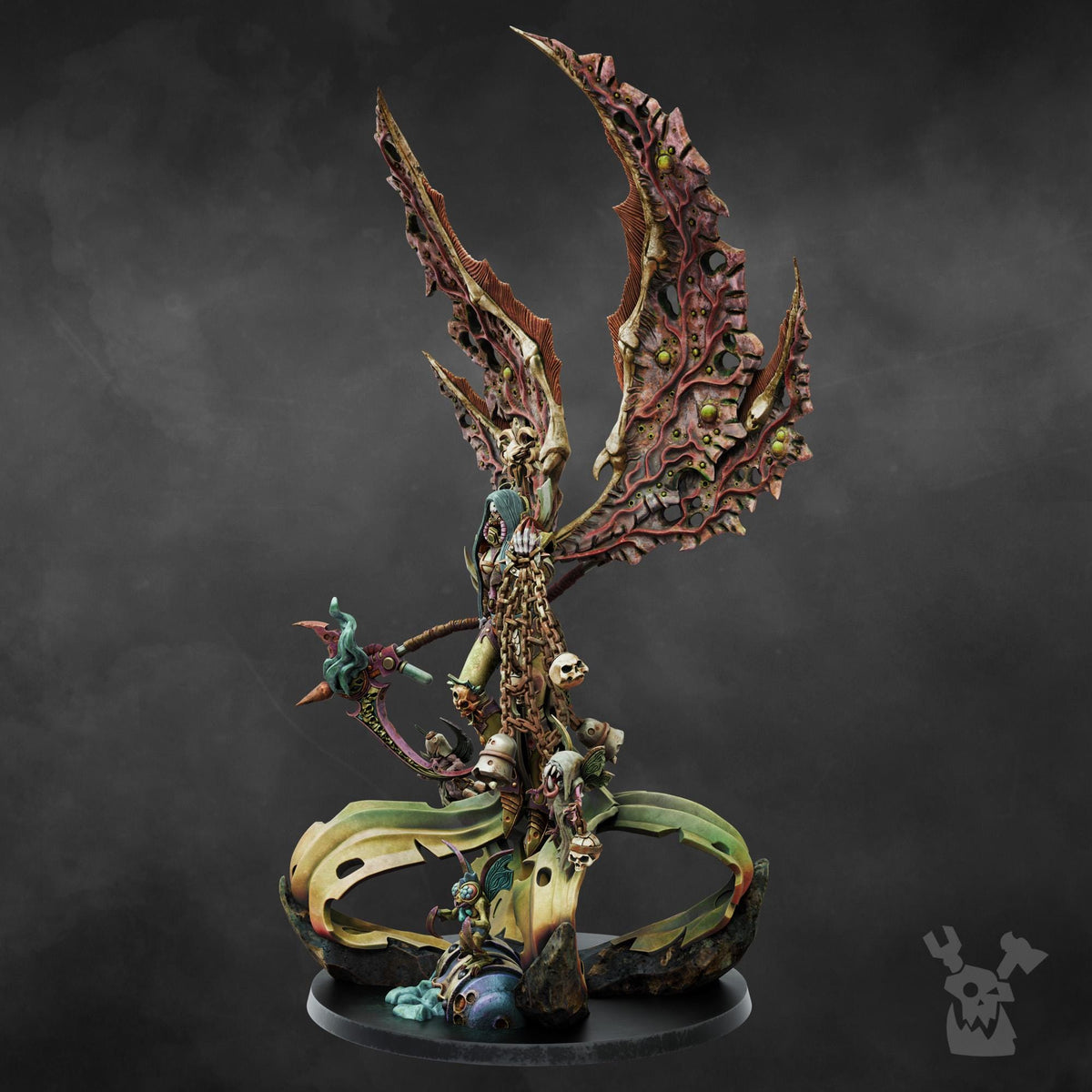Morticia The Morbid Queen – Warhammer 40k Compatible Miniature, DakkaDakka – 3D printed 16K resin miniature – photo 6 of 10