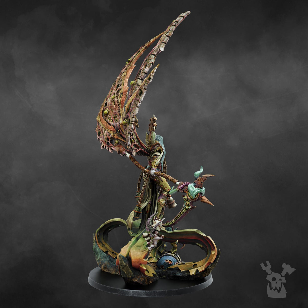 Morticia The Morbid Queen – Warhammer 40k Compatible Miniature, DakkaDakka – 3D printed 16K resin miniature – photo 4 of 10