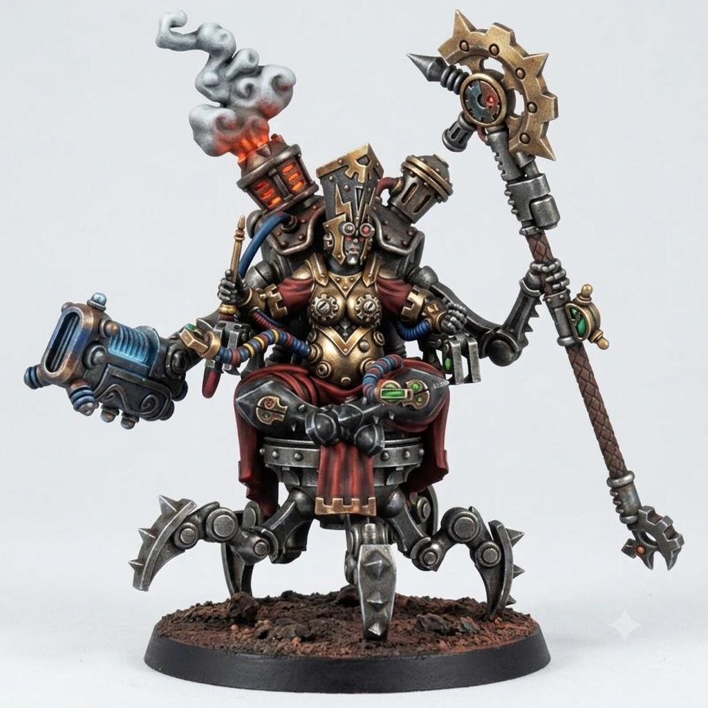 Mechanic Adept Domina – Adeptus Mechanicus Proxy, Wargame Exclusive – 3D printed 16K resin miniature – photo 2 of 6