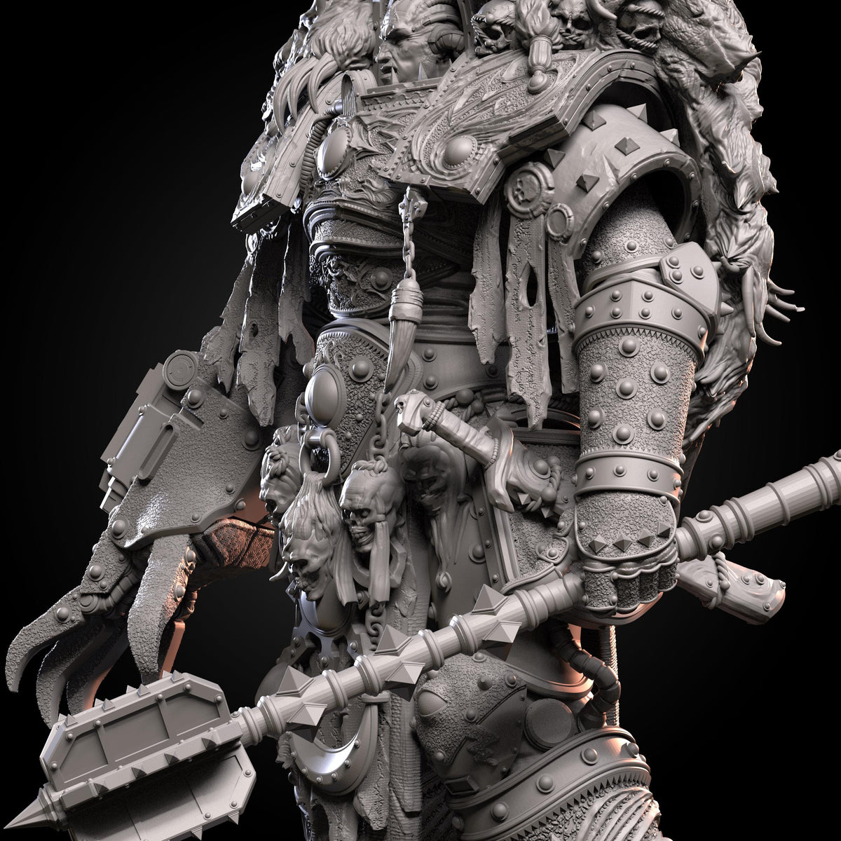 Chaos Prime Malleus Iscariot – Chaos Proxy, Wargame Exclusive – 3D printed 16K resin miniature – photo 2 of 10