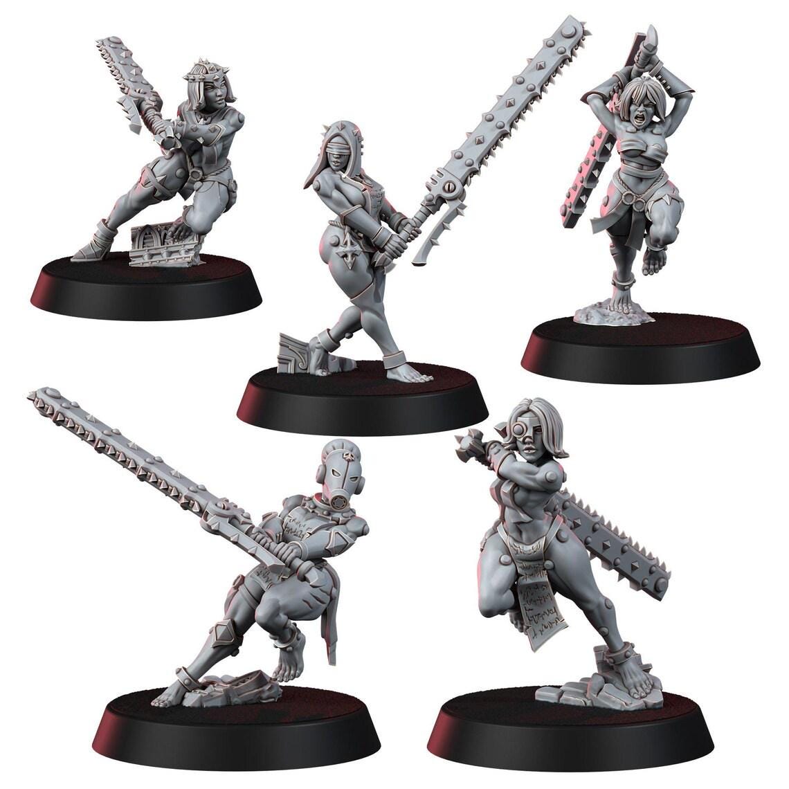 Sisters In Heresy Repentium Squad – Adepta Sororitas Proxy, Wargame Exclusive – 16K resin miniature – photo 2 of 10