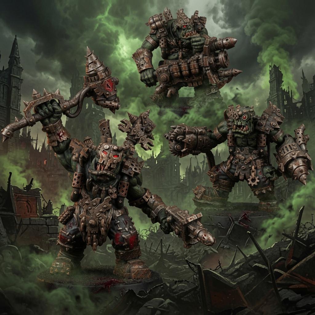 Ork Disel Krakkas – Ork Proxy, Wargame Exclusive – 3D printed 16K resin miniature – main photo
