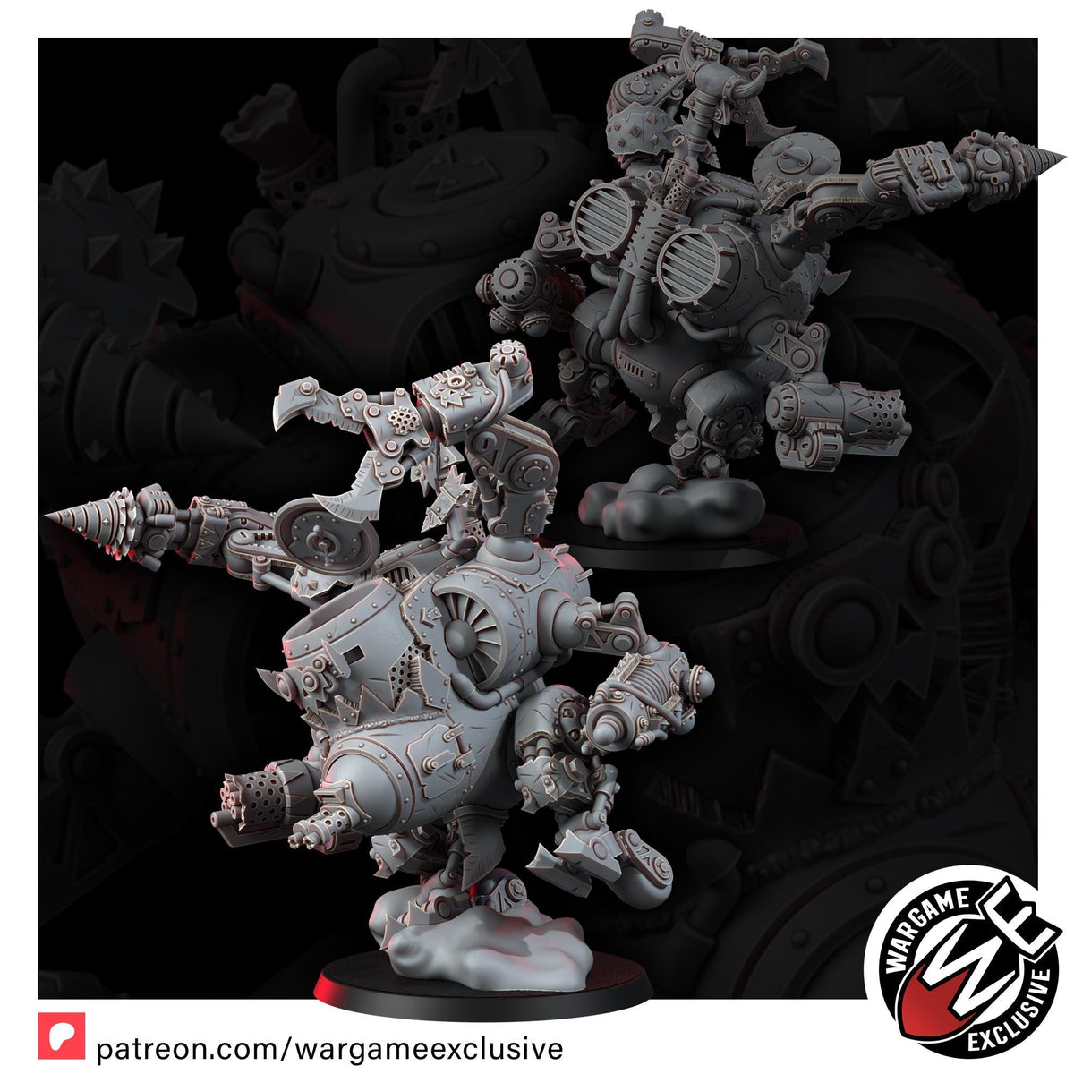 Ork Jet Dread – Ork Proxy, Wargame Exclusive – 3D printed 16K resin miniature – photo 4 of 10