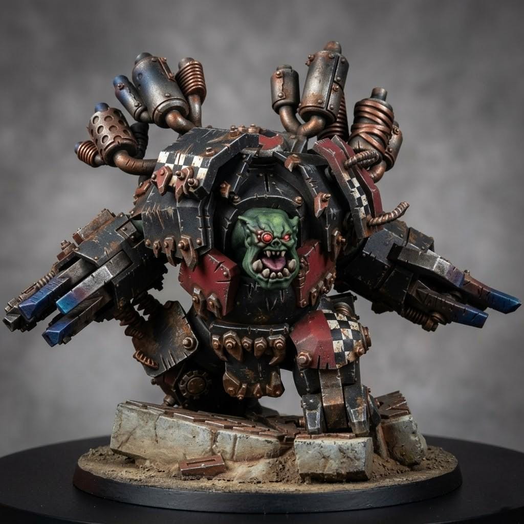 Ork Grand O Warlord – Ork Proxy, Wargame Exclusive – 3D printed 16K resin miniature – photo 3 of 11