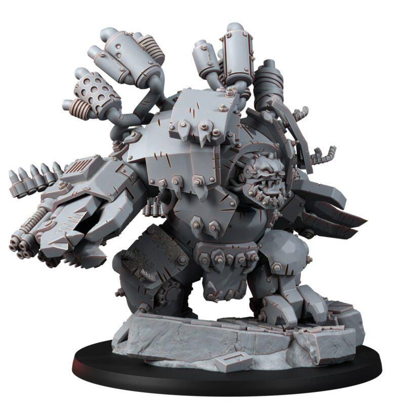 Ork Grand O Warlord – Ork Proxy, Wargame Exclusive – 3D printed 16K resin miniature – photo 8 of 11